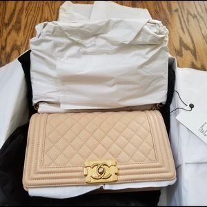 Cream Chanel Bag